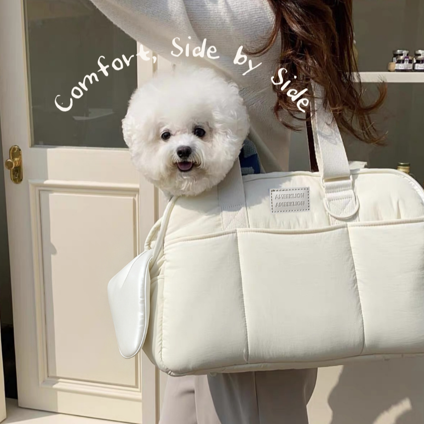 IAE MARON BAG 마롱백 강아지 소형견 포근한 이동가방, 1개, 민트마카롱 63,000원