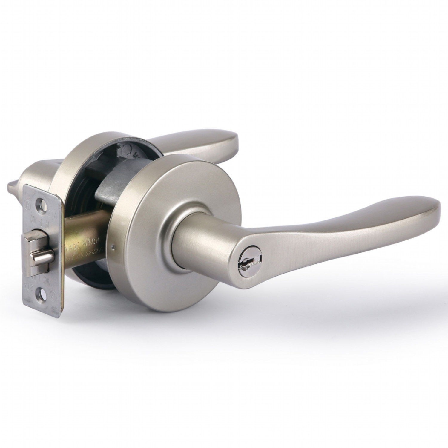 키형 방문손잡이 레버 도어락 국산 KS규격 항균 변색없는 니켈도금 시공편리 보안키3개, 그레이 키, 1개 13,000원