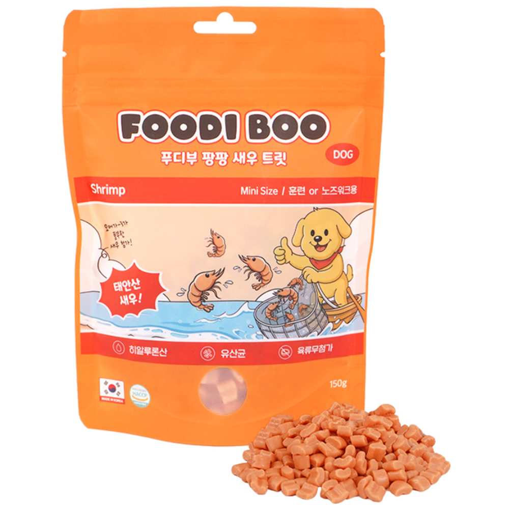 푸디부 강아지 간식 저칼로리 저알러지 노즈워크 트릿, 1개, 150g, 새우 10,900원