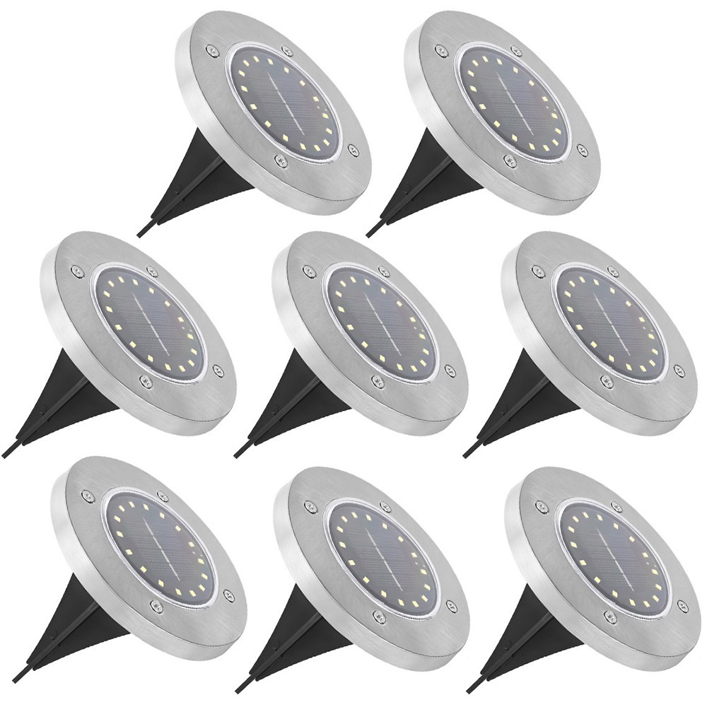 엔빙 태양광 LED 매립 잔디등 8개  NV-163 19,900원