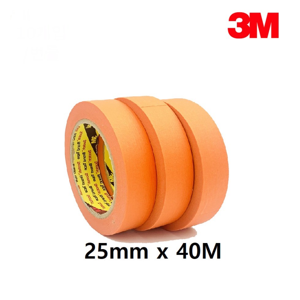 3M 컬러 마스킹테이프 그린 주황 노랑 미색 1,990원