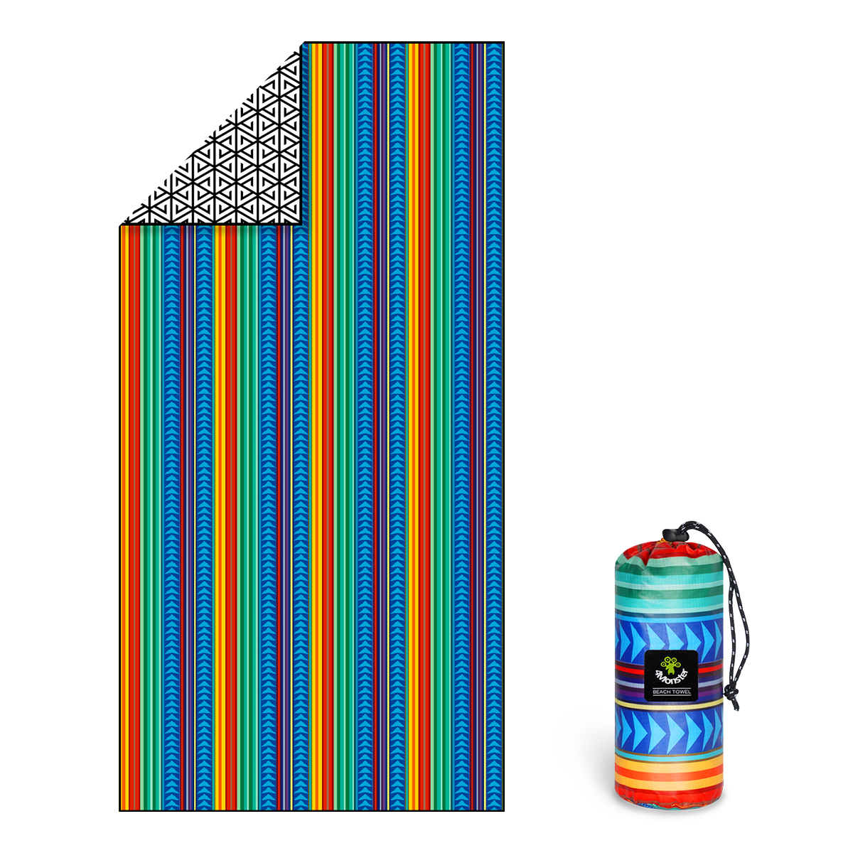 4몬스터 비치타올 + 파우치 세트, 1세트, 칸쿤 36,000원