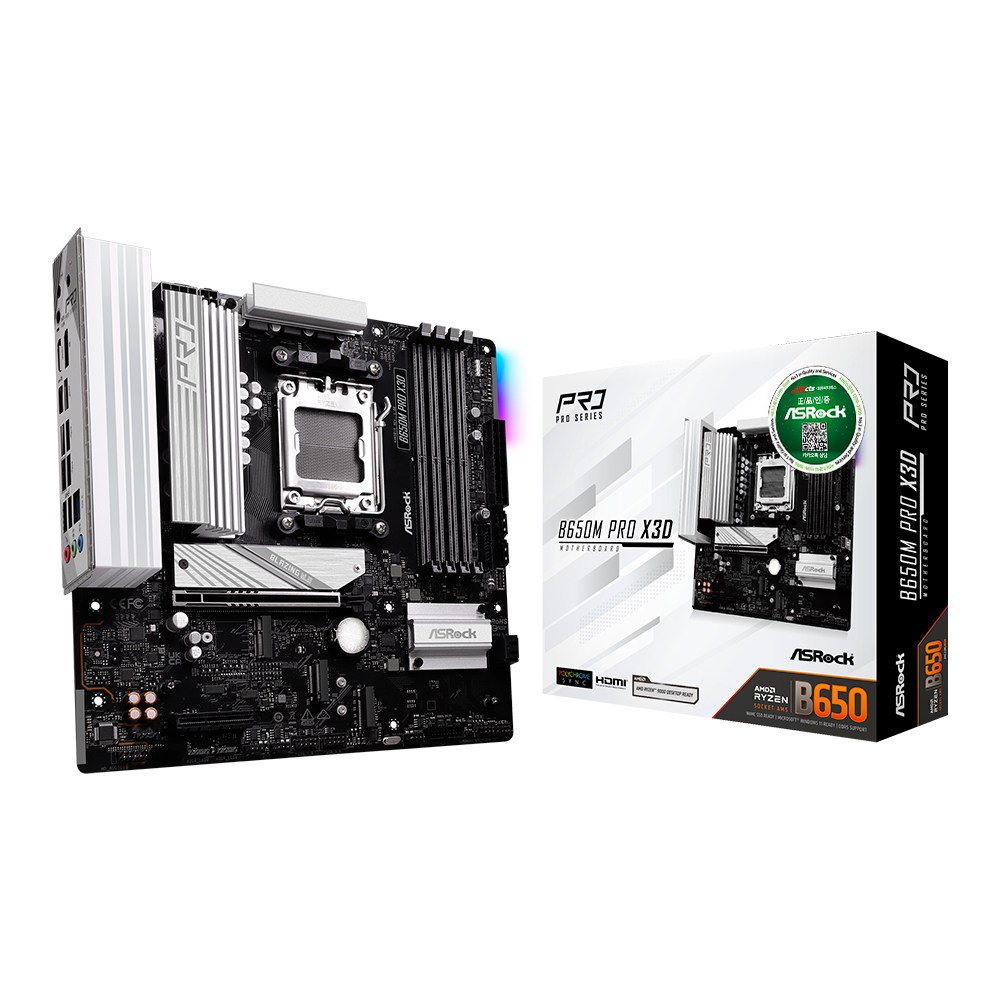 ASRock B650M Pro X3D 대원씨티에스 158,220원