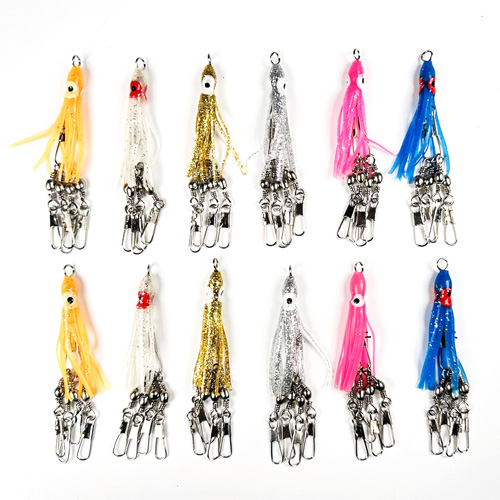 국산 수제 문어낚시 6색 꼴뚜기 스냅 덕용 15,000원