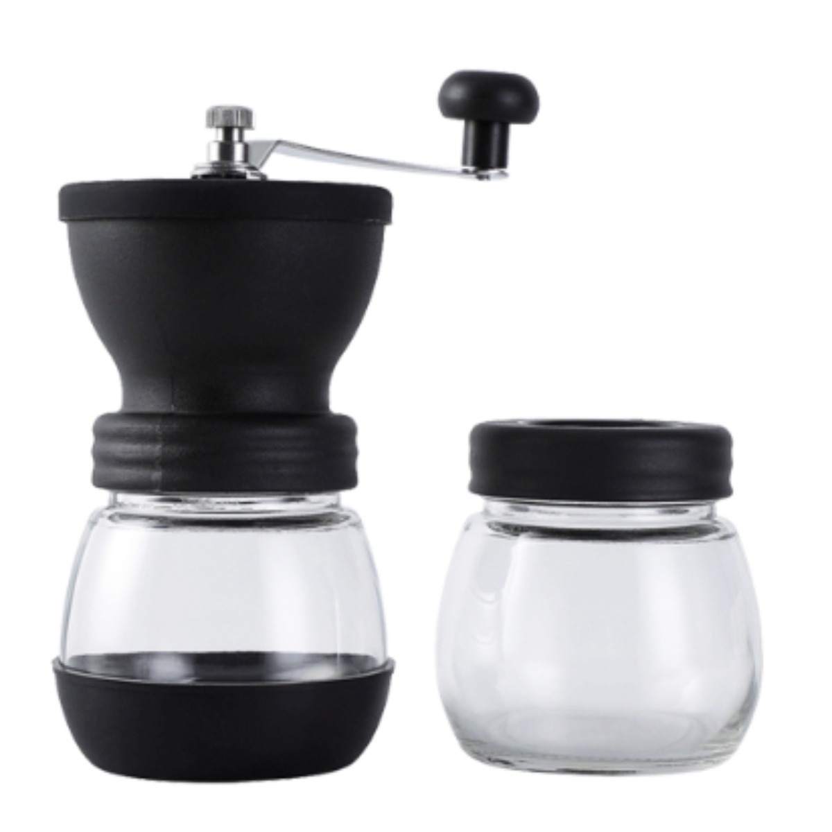 투데이리빙 2종 세트 프리미엄 수동 커피 그라인더 + 원두 보관함 휴대용 원두 분쇄기 세라믹버 분리형 글라인더 바리스타 용품 입자 조절 가능 17,800원