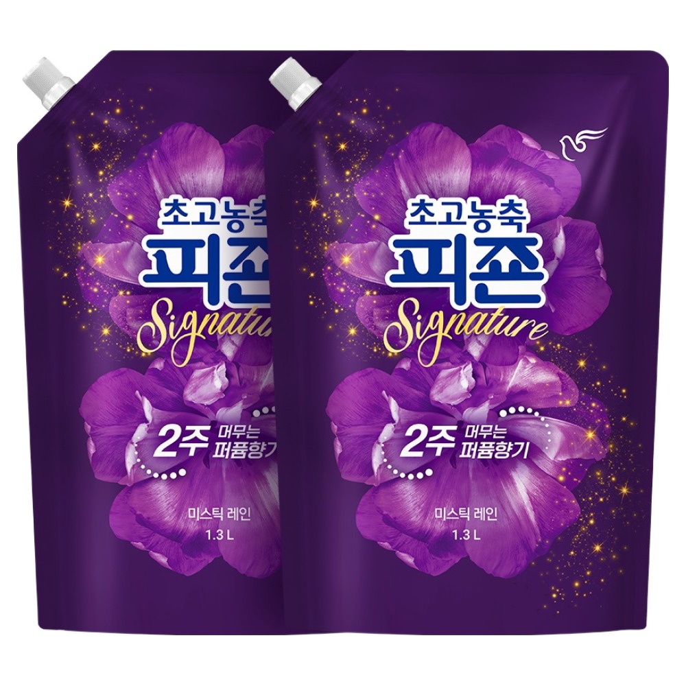 피죤 초고농축 시그니쳐 섬유유연제 미스틱레인 리필, 1.3L, 1개입, 2개 11,900원