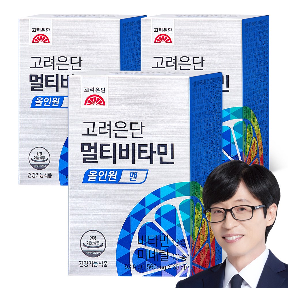 고려은단 멀티비타민 올인원 맨, 60정, 3개 64,950원