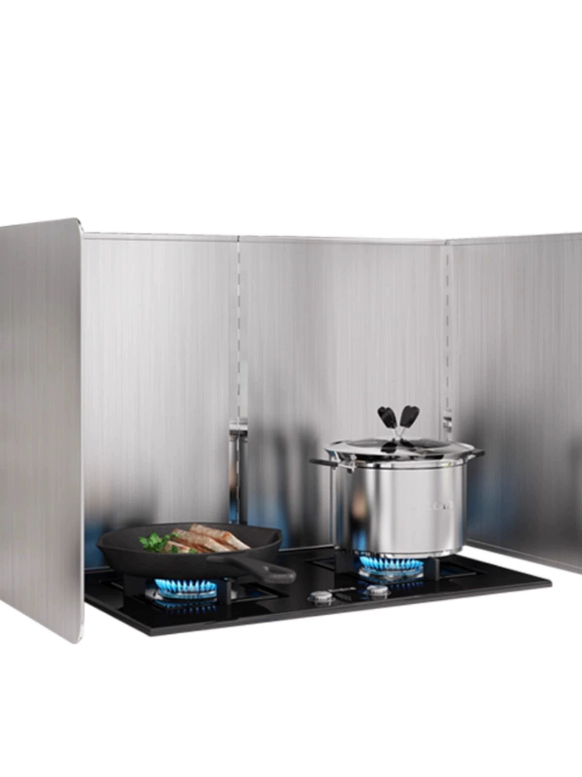 가스렌지 가림막 대형 튀김 기름튐 스텐 방지 곰탕 높이 70길이 90깊이 50 4단 접이식 28,200원