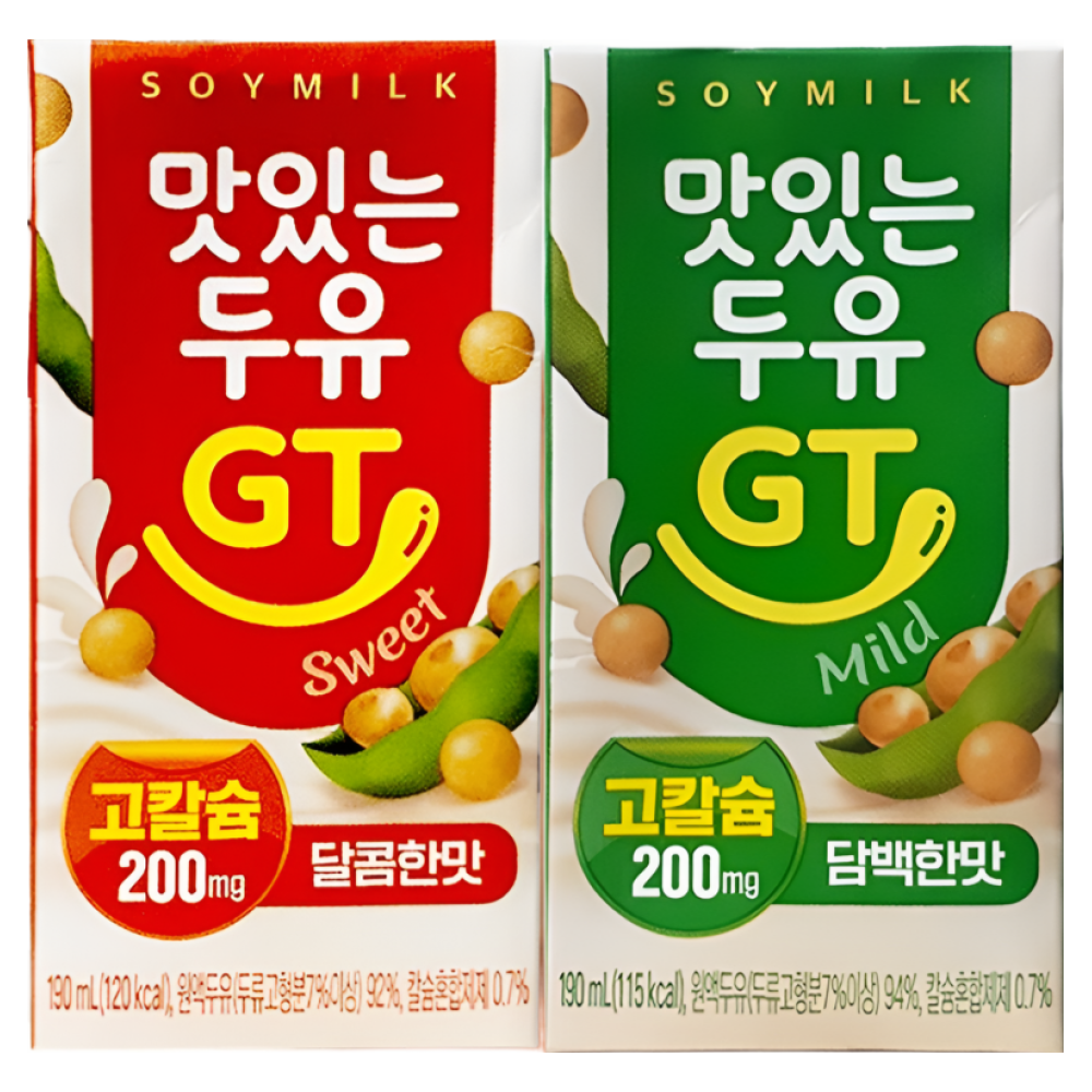 [남양] 맛있는 두유 GT 고칼슘 달콤한맛 + 담백한맛 23,890원