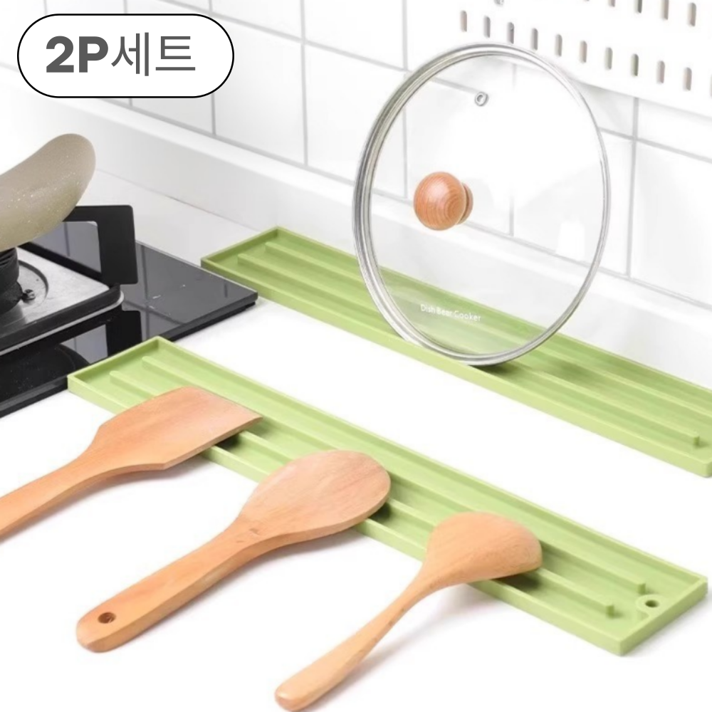 코지웨이브 편리한 조리대 틈새 실리콘 냄비뚜껑 거치대 2P 4,900원