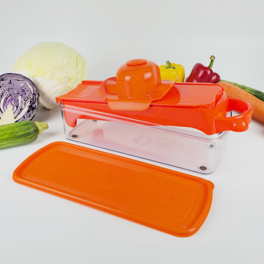 테콘 곰돌이 플러스 채칼 국산 안전 만능 무 양배추 당근 라페 레몬 토마토 오렌지 야채 슬라이서 전용용기, 1개, 곰돌이 플러스채칼(주황) 32,900원