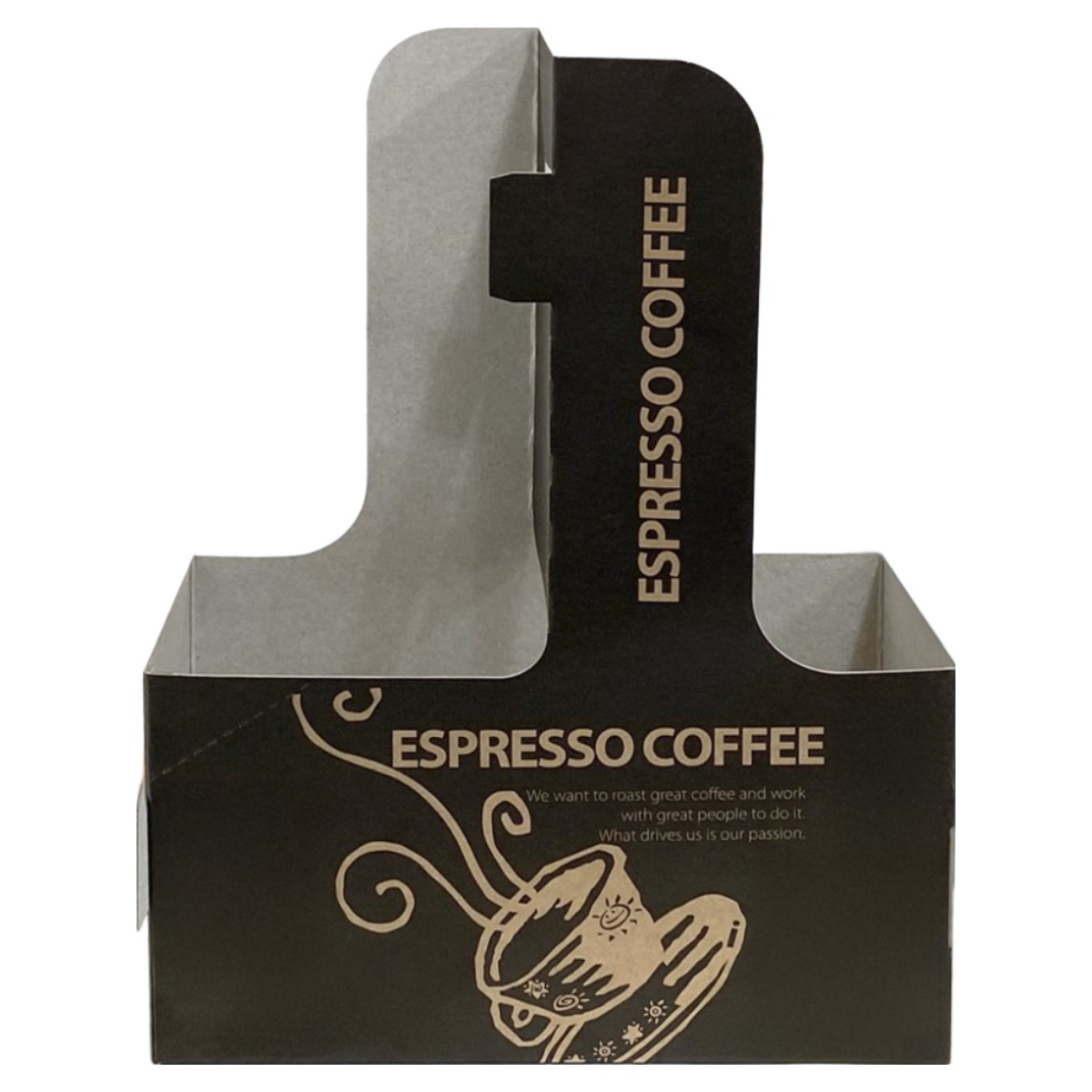 테이크아웃 컵캐리어 2구 검정커피잔, 1박스, 200개입 20,000원