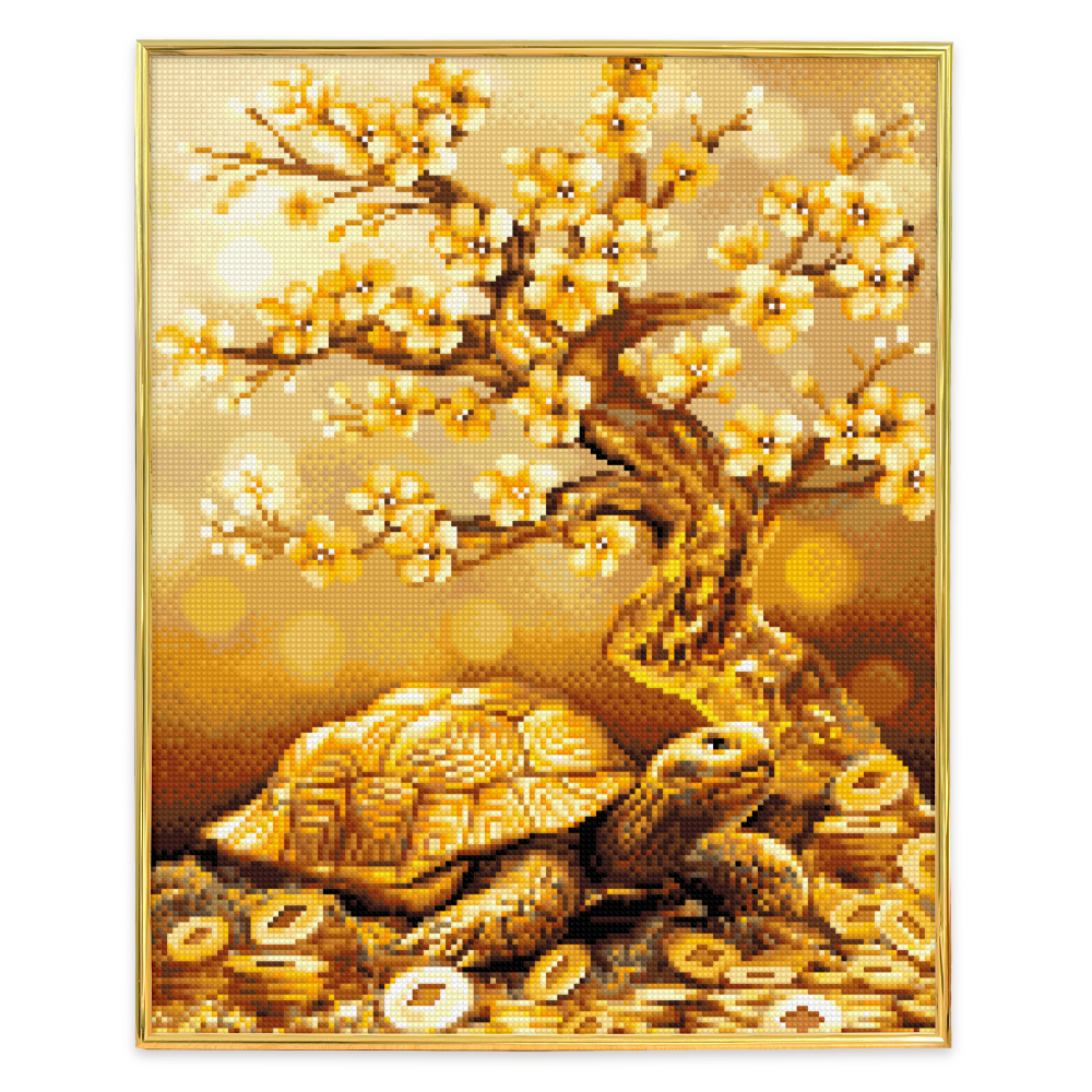 블링블링 보석십자수 슬림액자패키지 50x40cm (AB+원형), 1세트, BL5040-026 (재물거북이) 29,900원