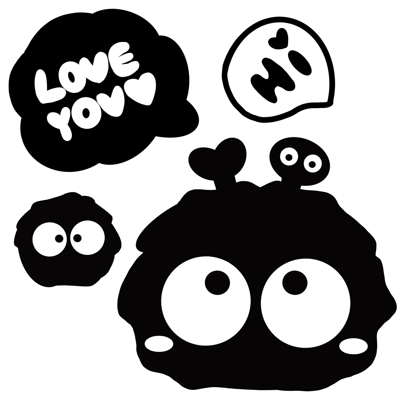 위드코코 DIY 먼지 프렌즈 캐리어 꾸미기 빅사이즈 대형 방수 유리 벽 욕실 리무버블 스티커 8,450원