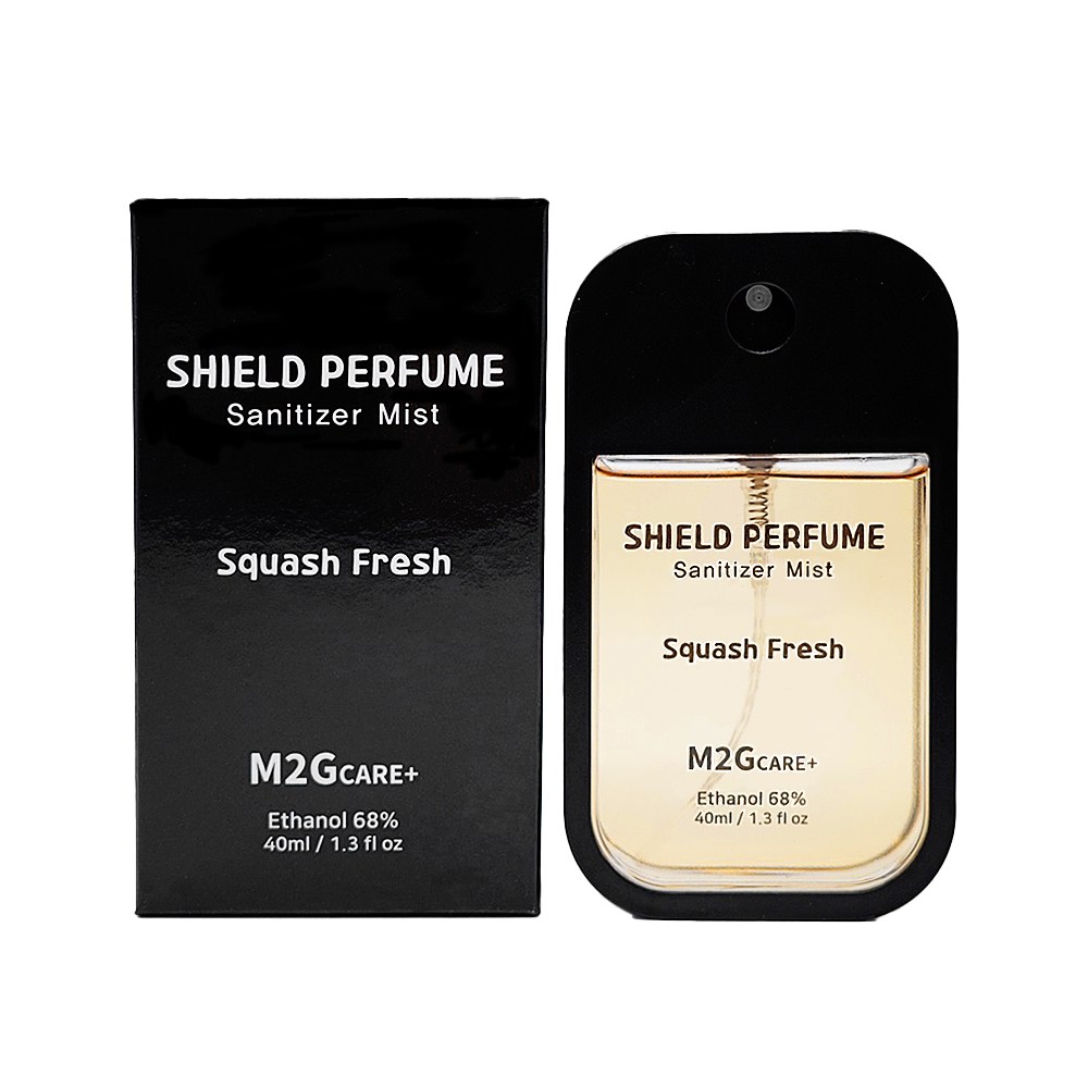 M2G CARE+ 휴대용 손소독제 뿌리는 미니 향수 보습 쉴드퍼퓸 스콰시프레쉬, 1개, 40ml 10,600원