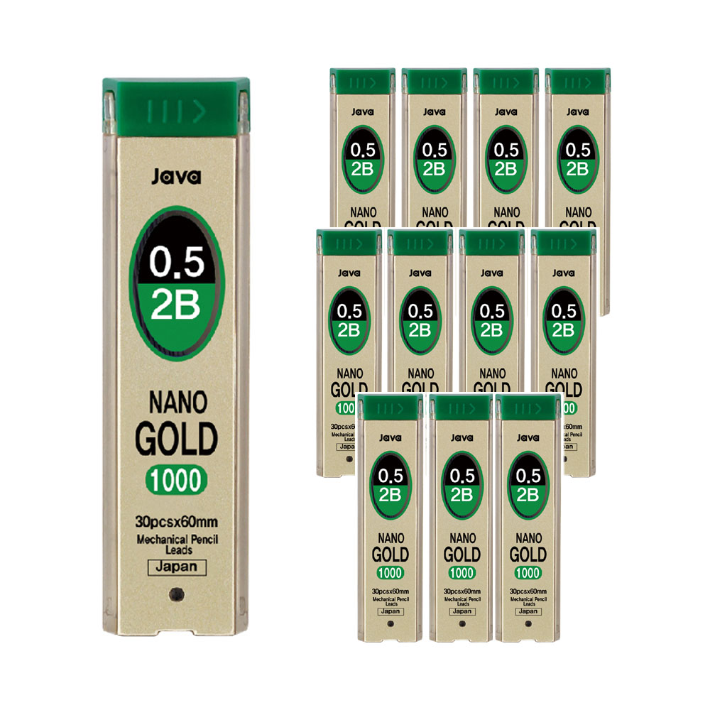 고강도 나노골드 샤프심 1타(12개입) 부드러운 필기감 0.5~1.3mm 9,900원