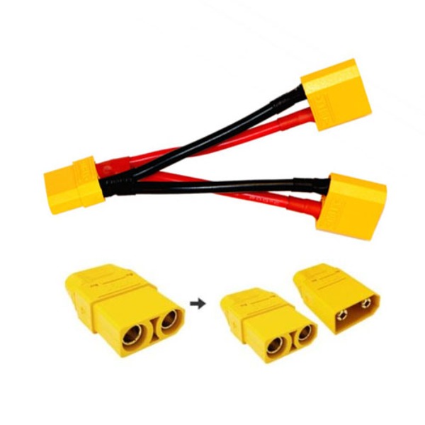 RC 드론용 커넥터 아마스 AMAASS 정품 커넥터 XT90에서 XT90 암/수 연장 케이블[PW] 6,400원