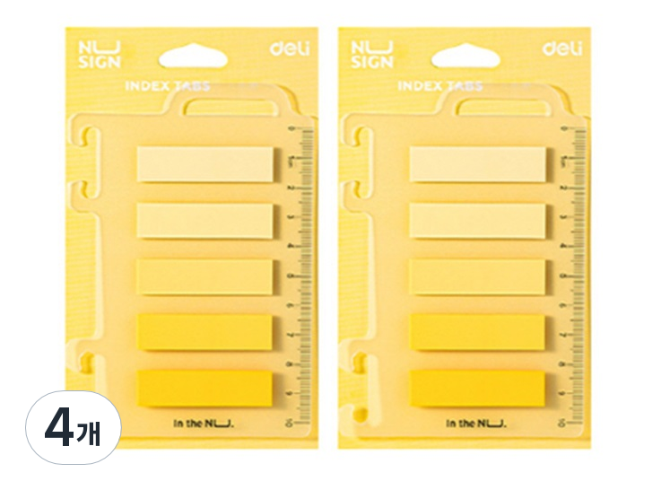 델리 누사인 인덱스 스티커 5종 x 20p 옐로우 4,830원