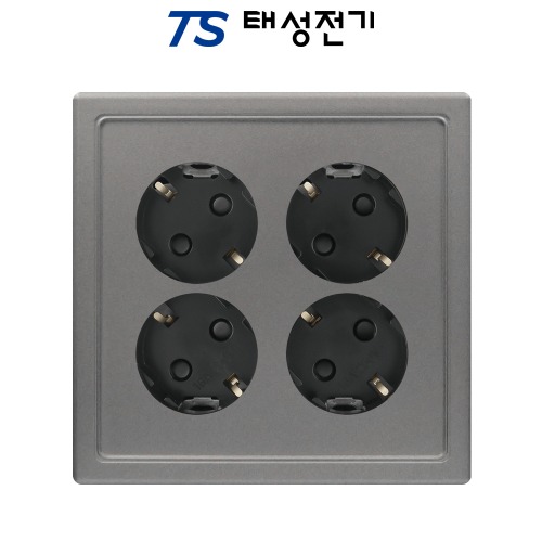 태성전기 베코 보노 다크그레이 4구 콘센트 11,310원