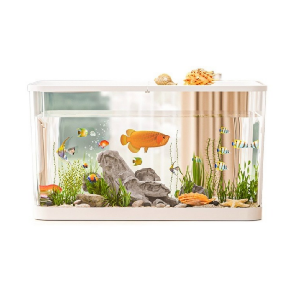 가볍고 깨지지 않는 투명 아크릴 수족관 거북이 어항, 1개, 화이트 19,600원