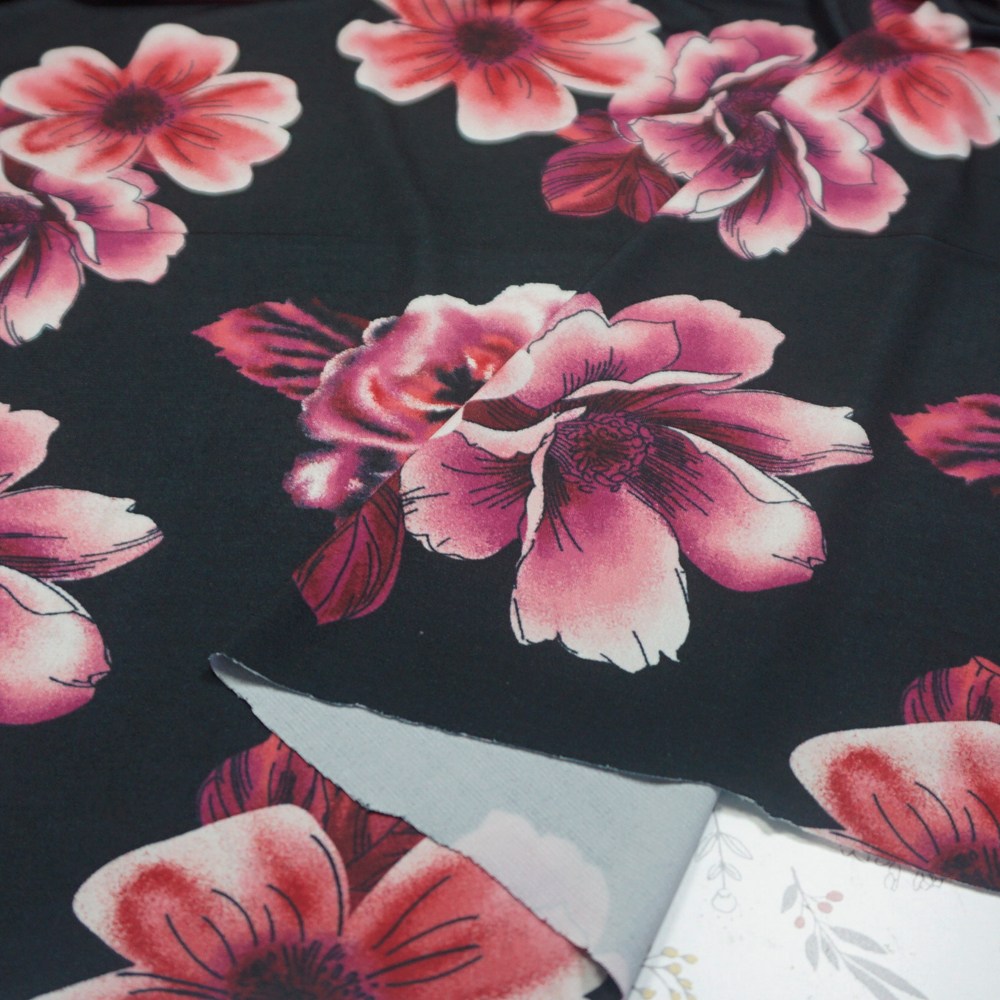 원단대장 DTP 싱글스판 원단 꽃무늬 원피스천 쫀쫀한 신축성 부드러운 촉감 의류천 자체제작, 혼합색, 1개 13,000원