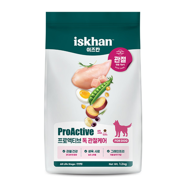 이즈칸 독 프로액티브 건식사료, 뼈/관절강화, 1.2kg, 1개 9,060원