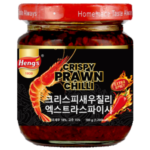 헹스 크리스피 칠리 엑스트라 핫 라유 고추기름 180g 6,500원