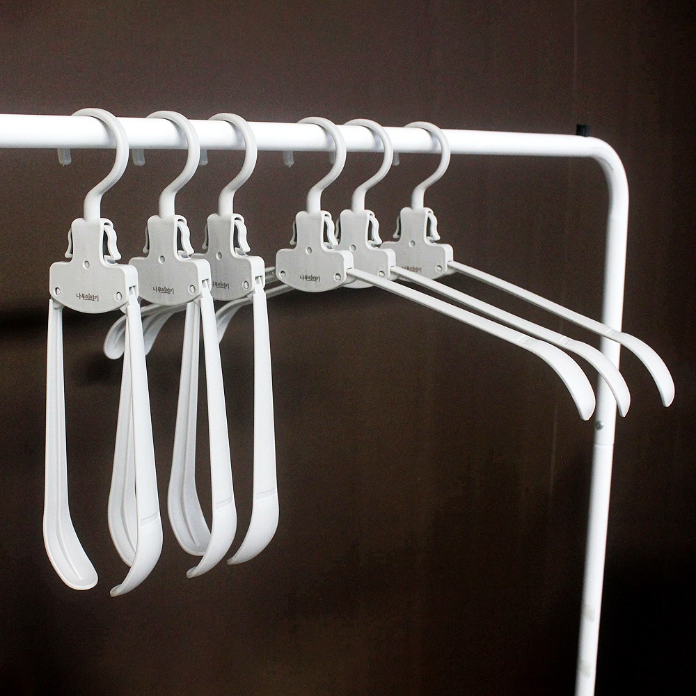 나무이야기 접이식옷걸이 원터치 정장 옷걸이 10P 그레이 어깨뿔방지 목늘어남방지 E223, 1세트 7,600원