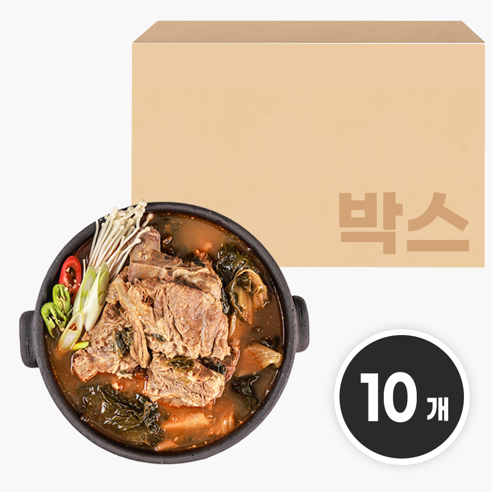 춘풍접객 뼈 해장국 900g (10개) 등뼈 우거지 뼈다귀해장국 대용량 업소용 밀키트, 10개, 900g 58,500원