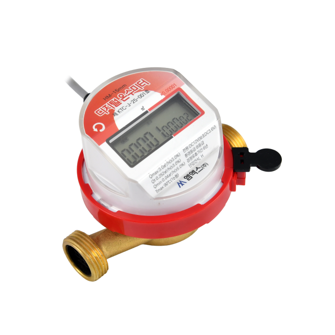 원격검침 디지털 온수미터 온수계량기 15mm (옴니 피에스텍 한서 신한 LS 세화 호환) 교체용, 1개 36,000원