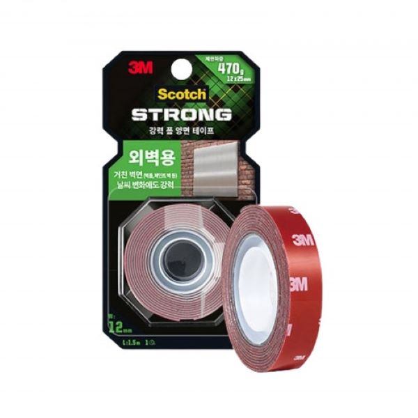 3M 스카치 외벽용 폼 양면테이프 12mm .5m 5,500원