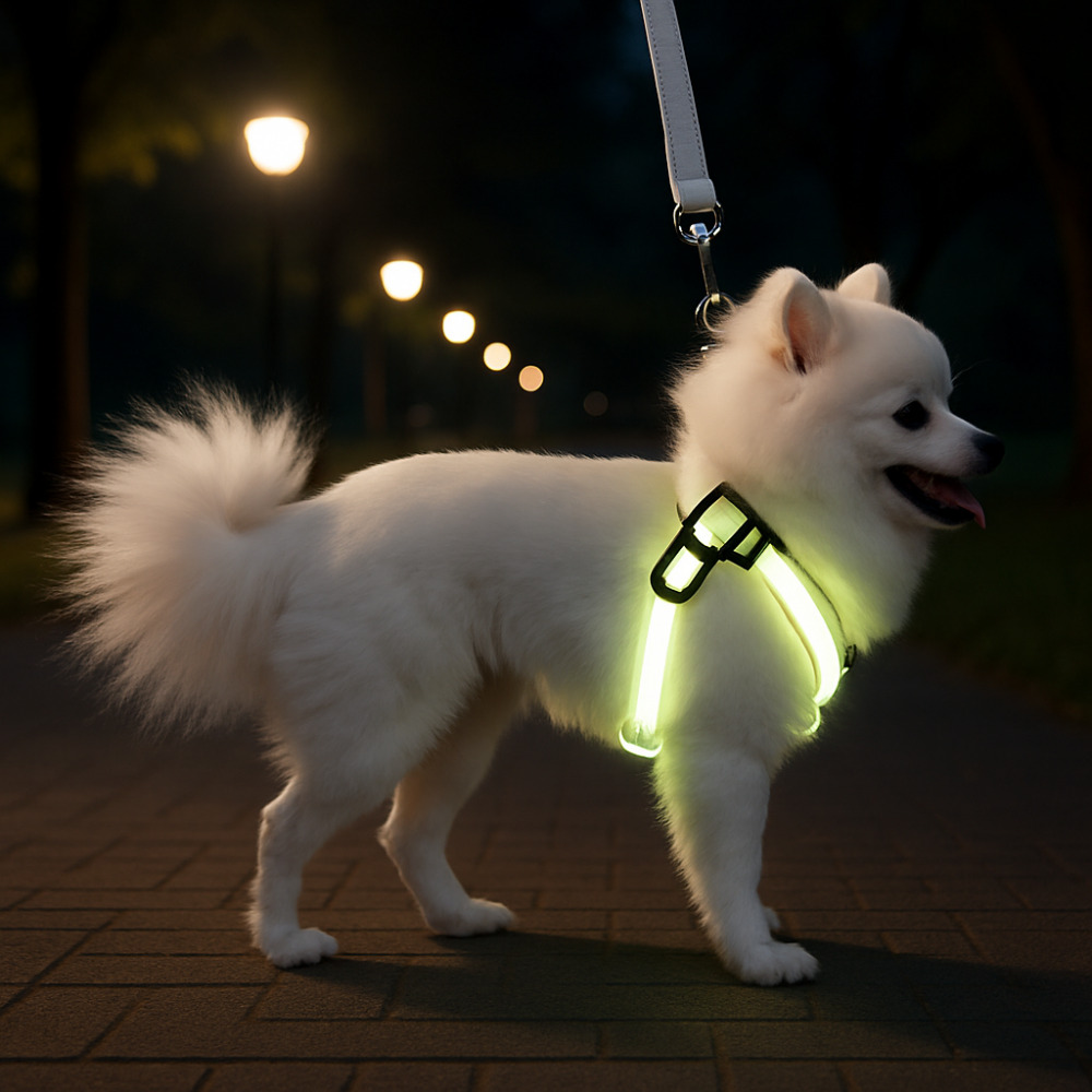 아일디 LED 라이트 하네스 발광 야간산책용, 화이트 15,000원
