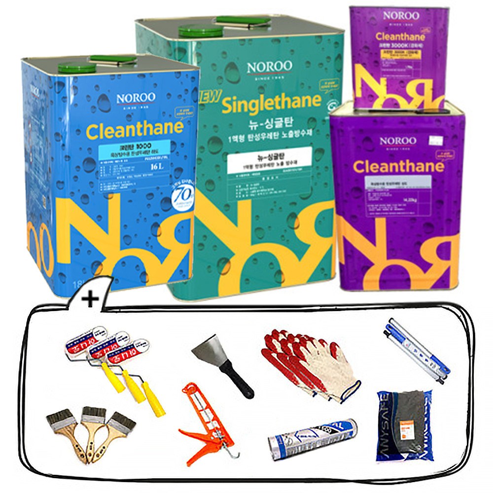 노루표페인트 옥상방수 DIY용 1mm 50평형 셋트  [페인트만별도구매가능] 1,189,000원