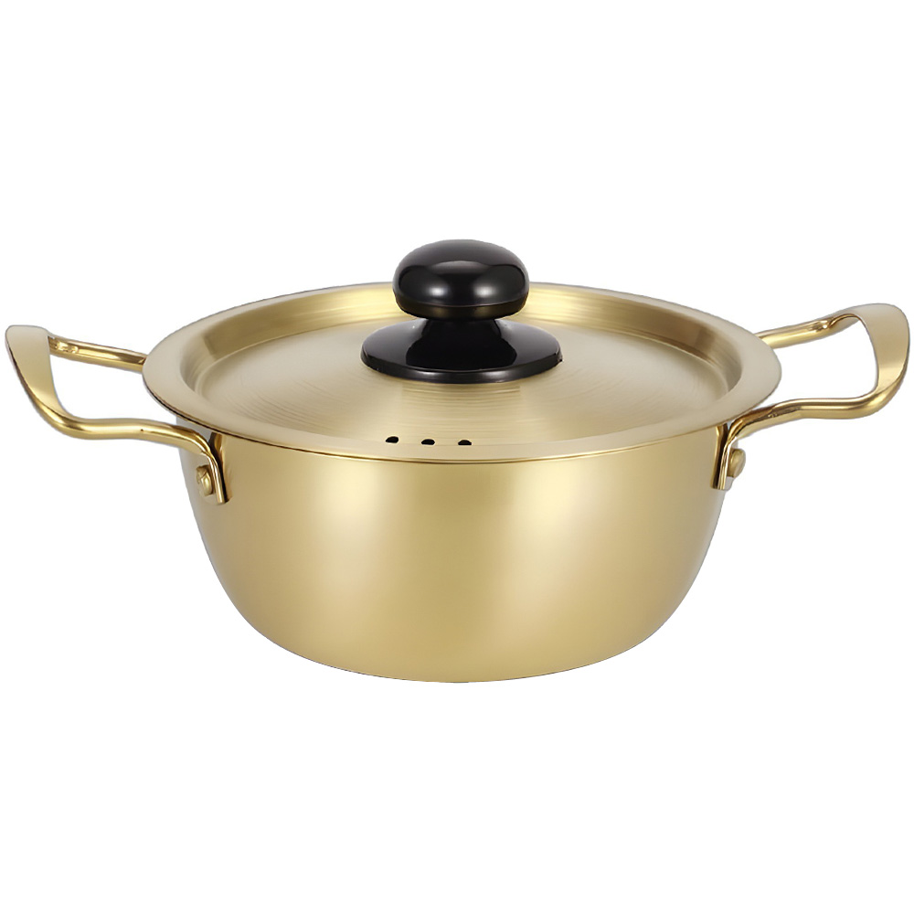 CH 인덕션 IH 라면냄비 골드 티타늄 양수 냄비, 1개 13,800원