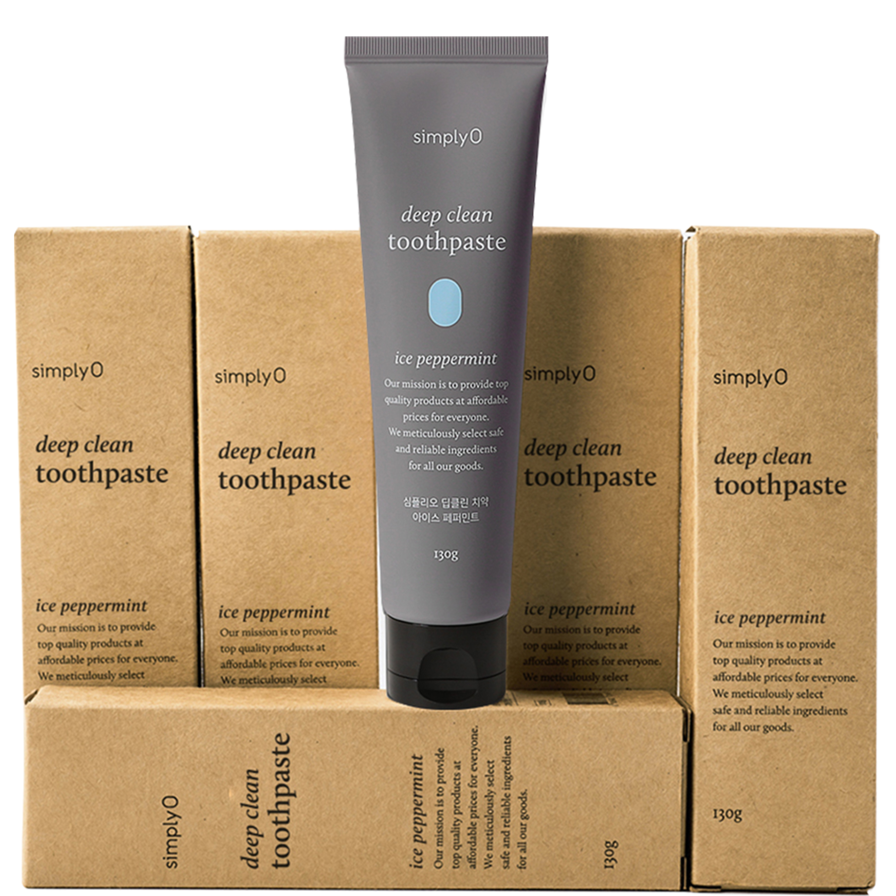 [비건라이프] 심플리오 딥클린 치약 아이스 페퍼민트, 130g, 6개 33,810원