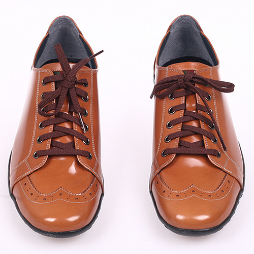 HPH 60-58 [브라운단색] 남성스니커즈 가죽스니커즈 고급수제화 핸드메이드 해피슈즈 키높이 3cm 4cm 공장직영 253,000원