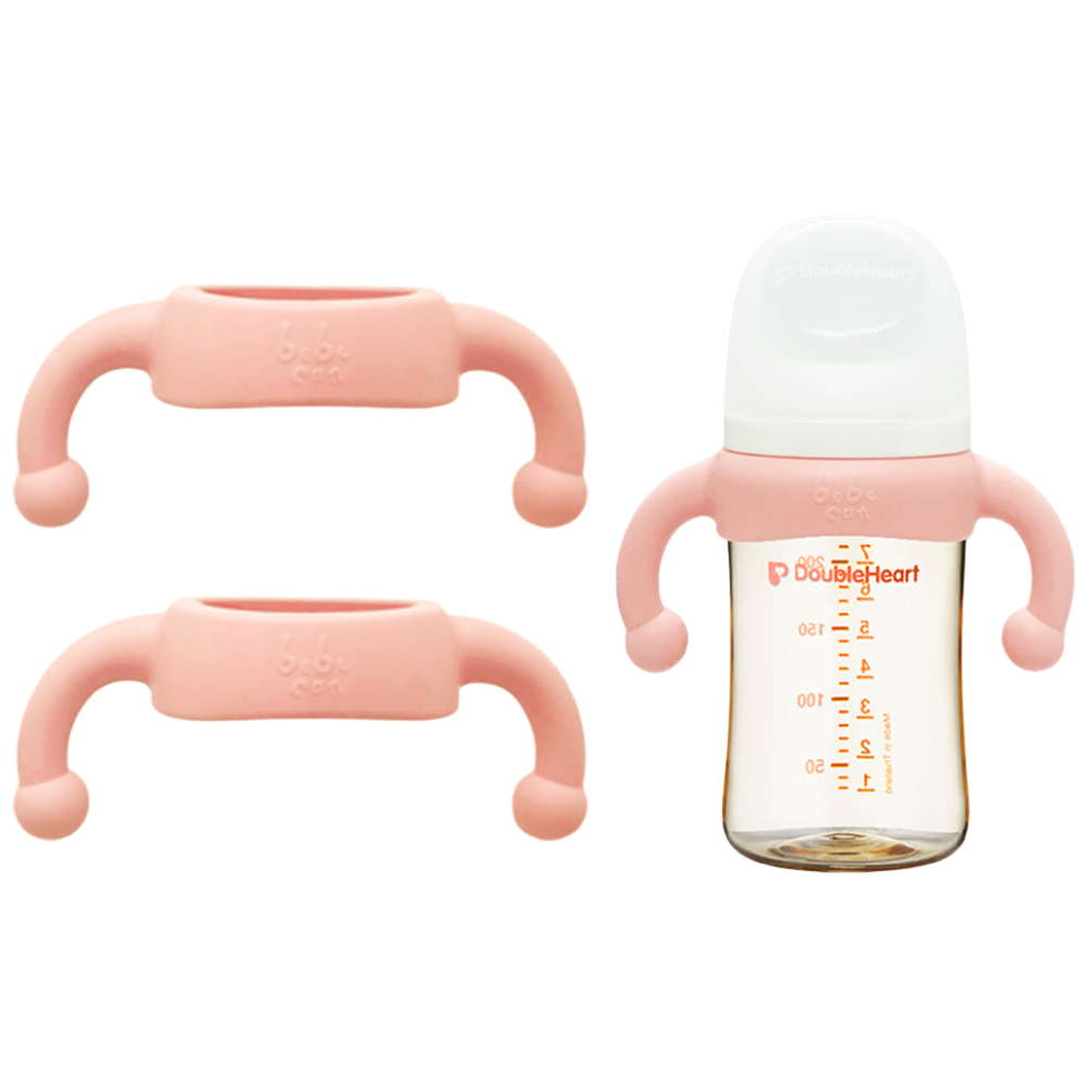 [국내생산] 베베캔 실리콘 젖병손잡이 / 2세대&3세대 더블하트 핸들 [마더케이 모윰 란시노 스펙트라 미니노어 호환], 실리콘 젖병손잡이 (핑크), 2개 10,600원