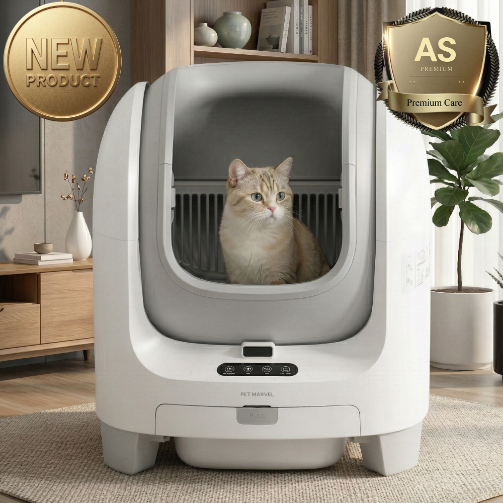 2026년형 펫마블 고양이 오픈형 자동화장실 풀세트 끝판왕, 스마트 안전센서 대용량 저소음 프리미엄 앱연동 배변처리기 279,900원