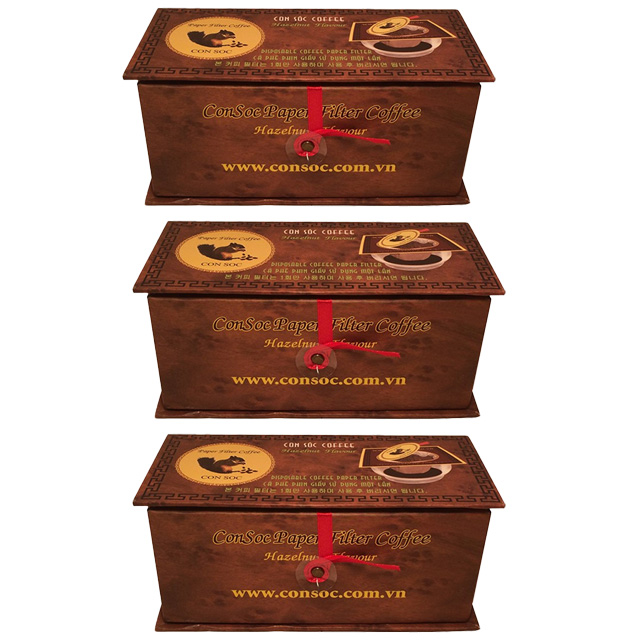 베트남 위즐커피 콘삭 루왁 다람쥐똥커피 아라비카 헤이즐넛 브라운패키지 드립백커피, 3박스, 10개입, 160g 30,860원