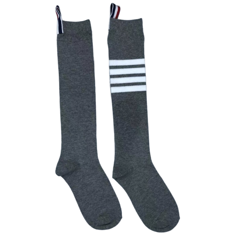 4선 스트라이프 롱 니삭스 스쿨룩 골프 요가 양말 4종세트 26,000원