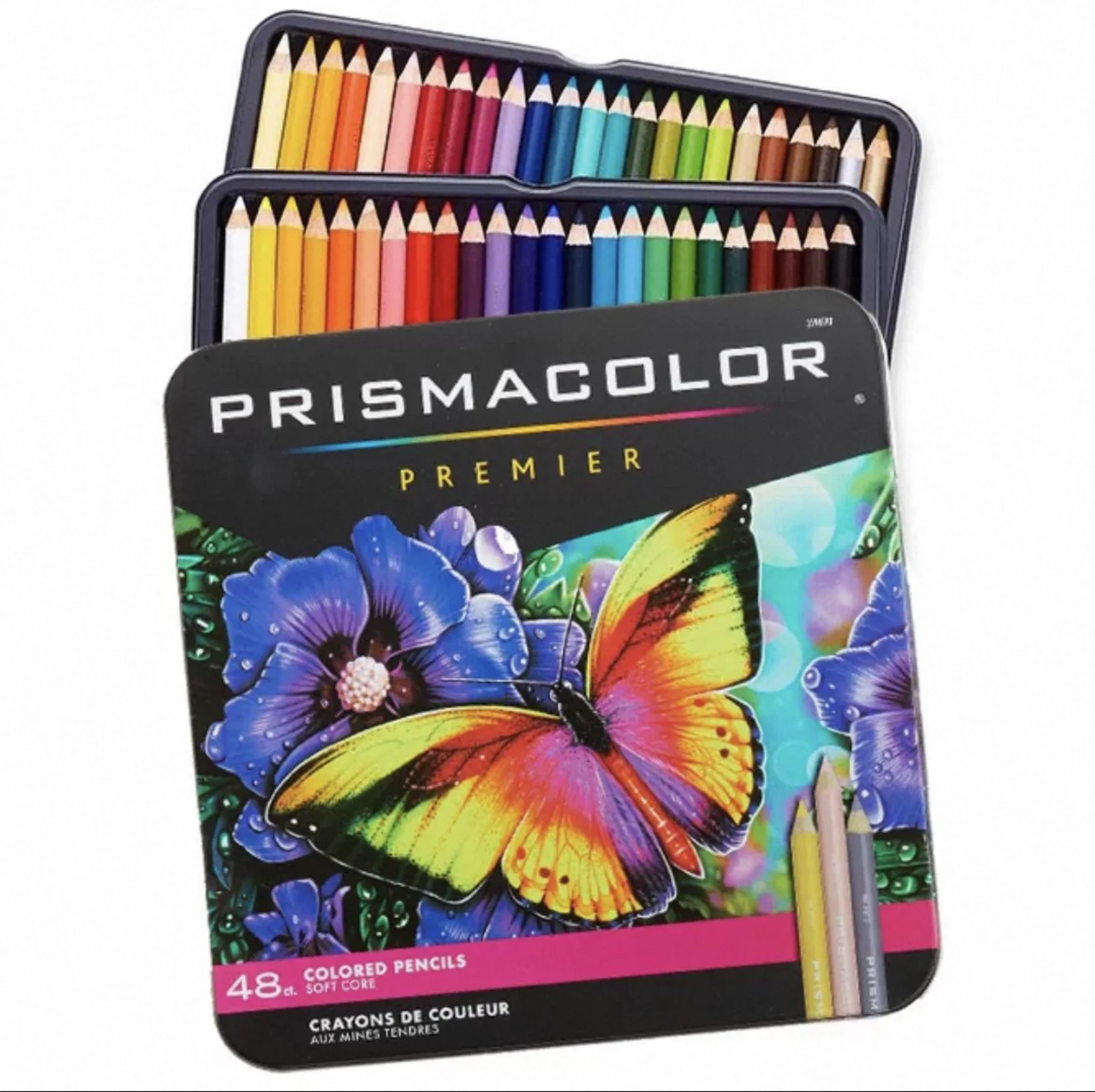 프리즈마컬러 프리미어 유성 색연필 세트 - 견고한 금속 케이스가 포함된 48 72 150색 전문 미술 용품 114,600원