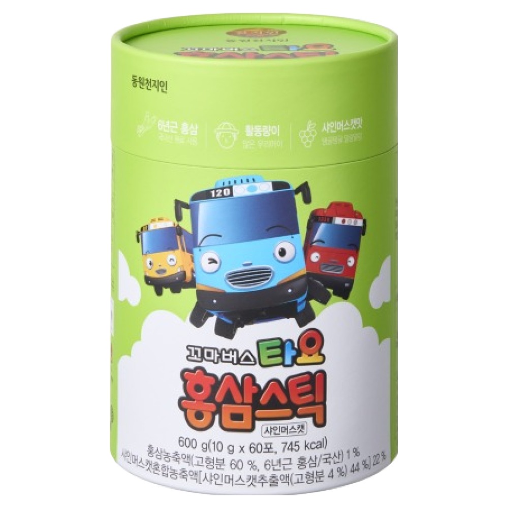 천지인 꼬마버스타요 홍삼스틱 샤인머스캣 33,900원