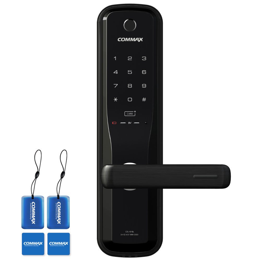 COMMAX 손잡이 있음 프리미엄 무타공 도어락 + 카드키, CDL-610L, 고객직접설치 112,800원