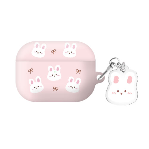 퍼지베어 리본 에어팟프로2/에어팟3/에어팟4 하드 케이스 +아크릴키링 세트 16,500원