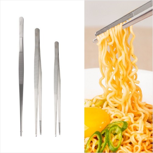 신도 제우스 스텐 요리 핀셋 일자형 사이즈별 고기 면치기 먹방 다용도 집게 업소용 가정용 7,800원