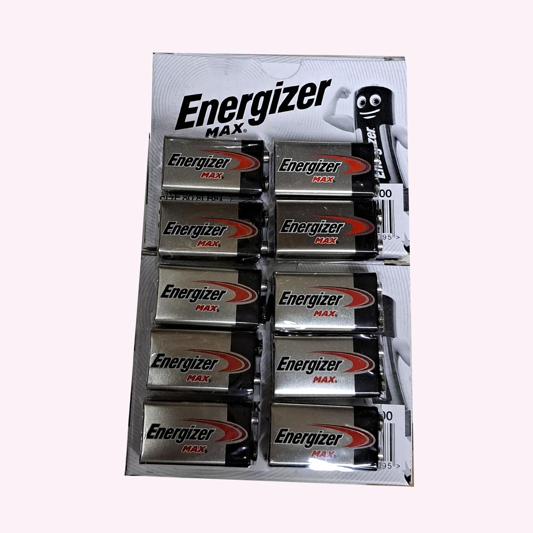 총판  에너자이저 건전지 맥스 9V 10개입(1통) 6LF22 (MN1604) 6LR6 FC1 알카라인 벌크형포장 22,400원