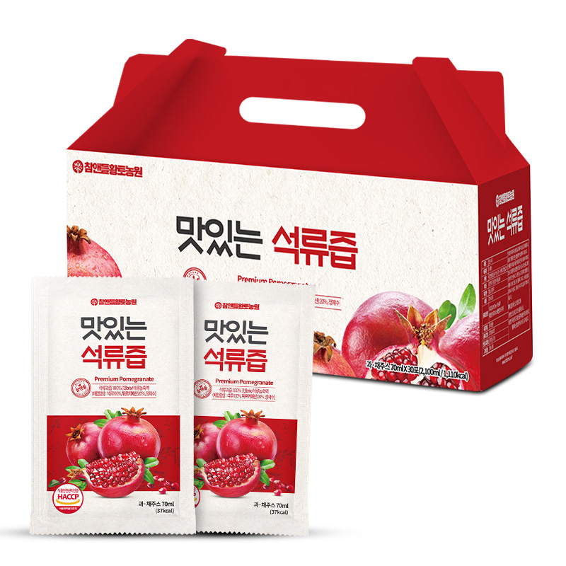 참앤들황토농원 맛있는 석류즙, 70ml, 30개 12,510원