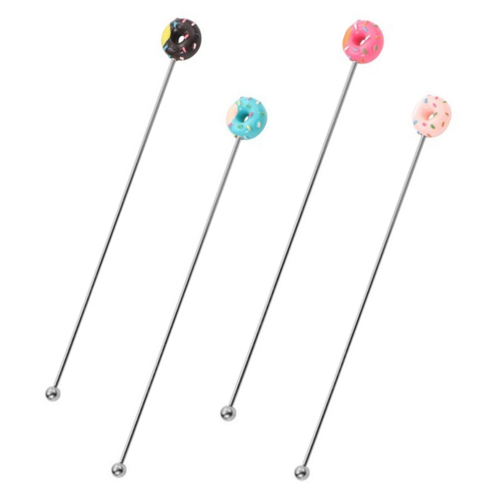 레벨굿즈 304 스텐 도넛 머들러 4종, 혼합색상, 1개 9,900원