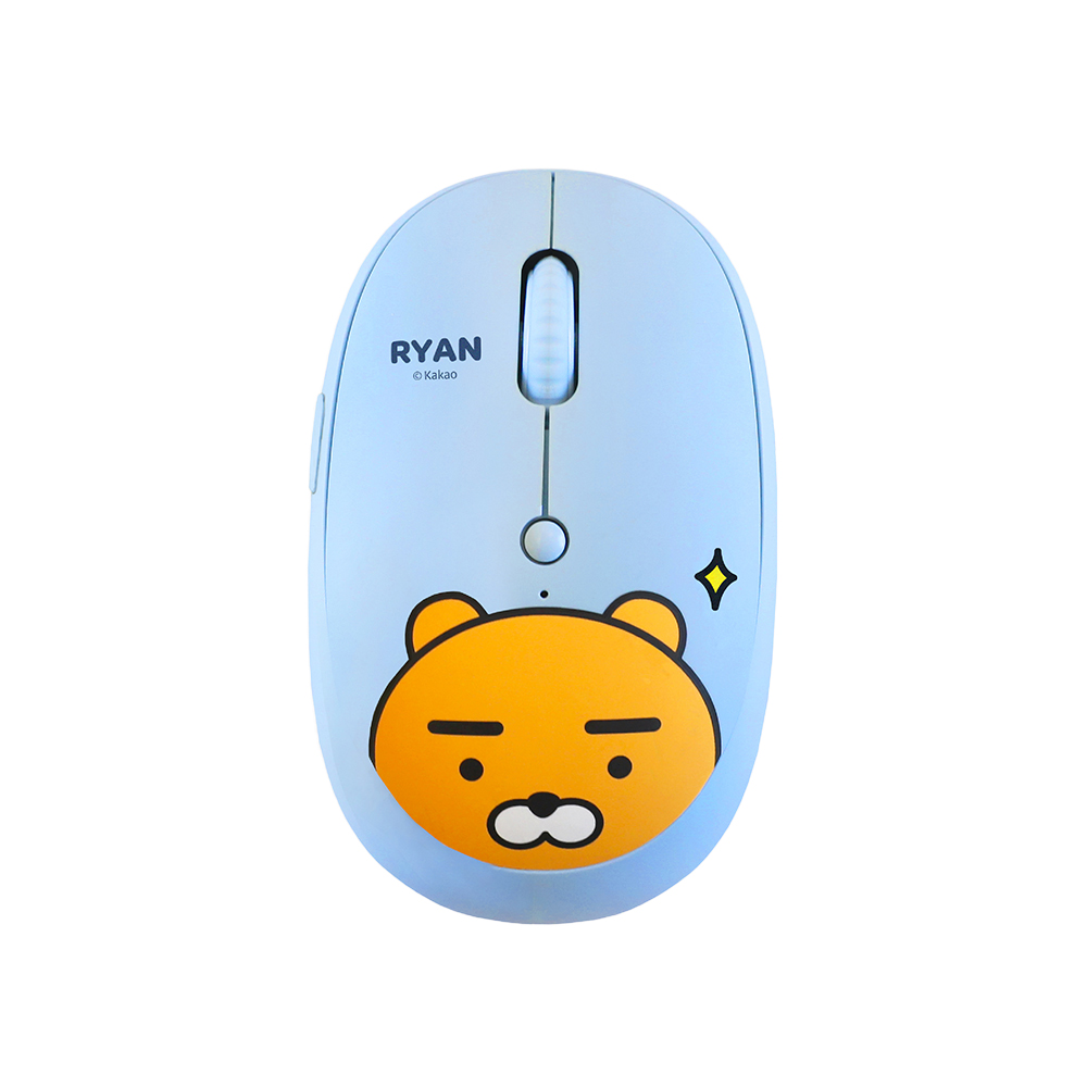 퓨전에프엔씨 카카오프렌즈 KF 반짝 라이언 멀티 페어링 블루투스 무선충전 마우스 25,900원