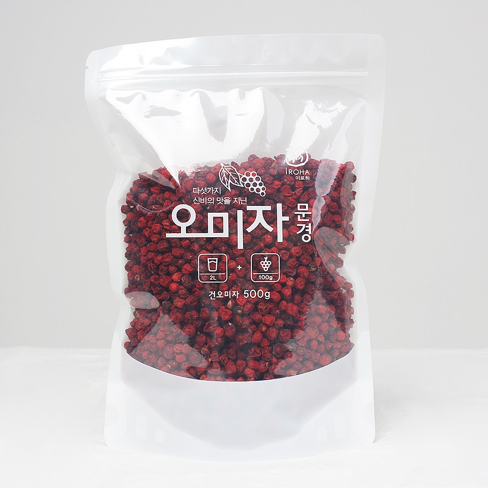 이로하 국산 문경 건오미자 300g 500g 1kg, 2개, 500g 91,800원